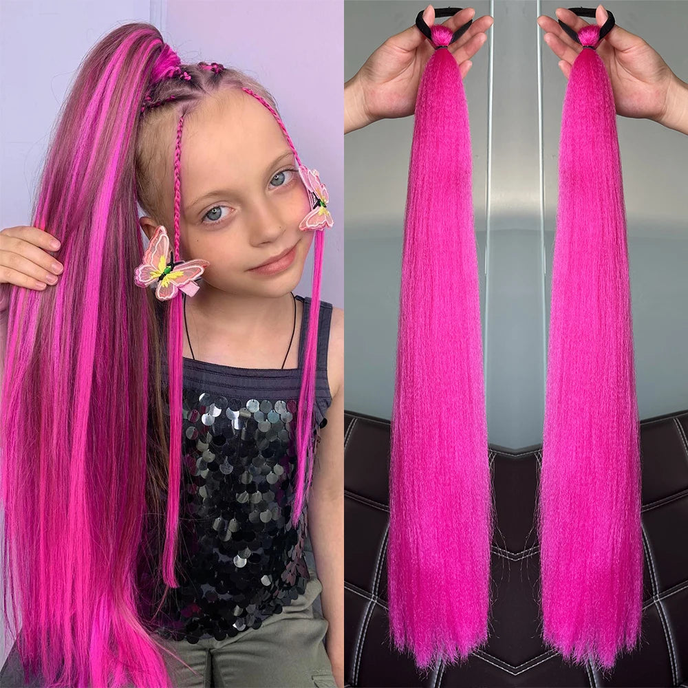 Synthetic Colorful Ponytail Extension