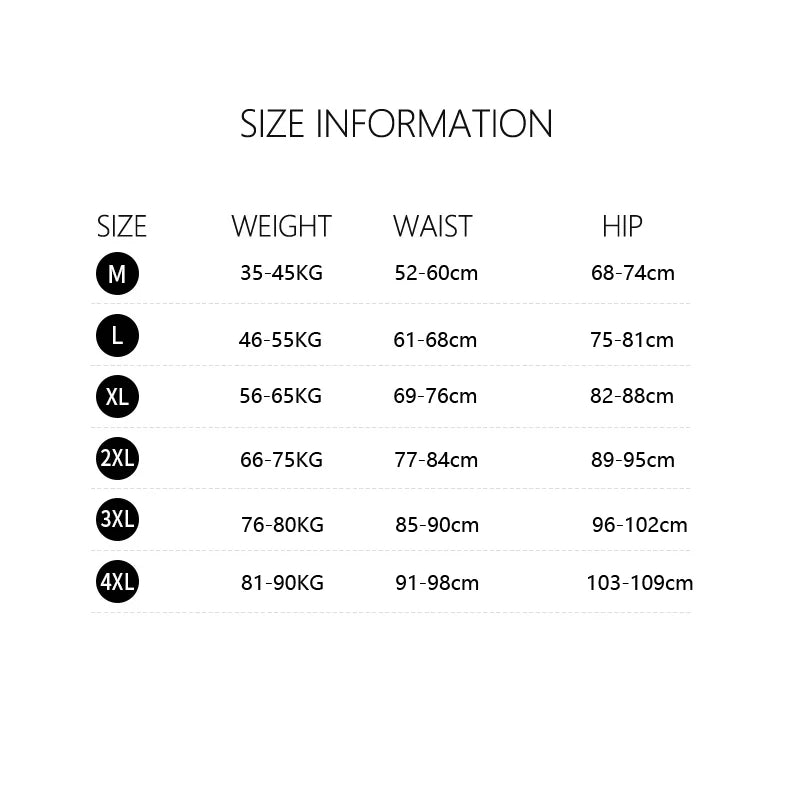 4Pcs/Set Cotton High Waist Lingerie