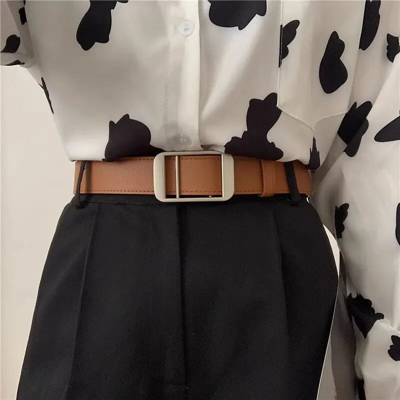 Unisex Free Size PU Leather Belt