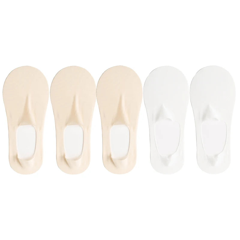 Ice Silk Solid Boat Socks