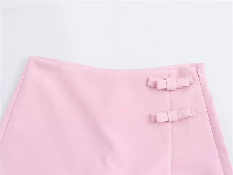 Summer Slit Short Skirt High Waist