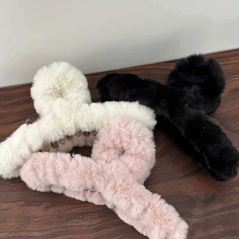 New Faux Fur Hair Claw