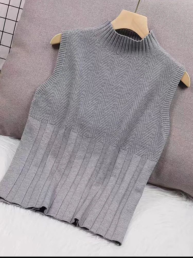Casual Knitted Tank Tops