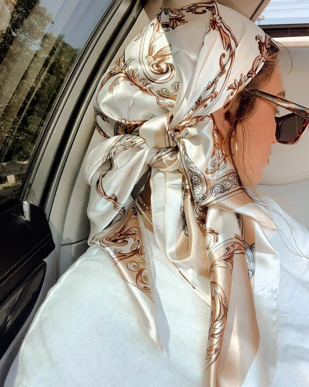 Satin Square Scarf