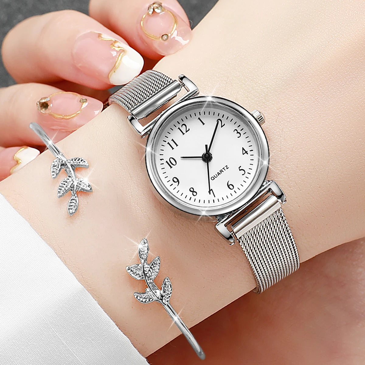 Opening Cuff Bracelet Bangle Set(Without Box)
