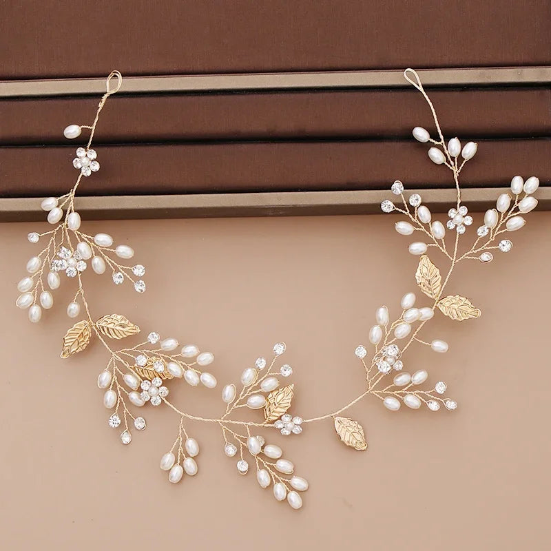 Bridal Pearl Headband Wedding Hair Accessories