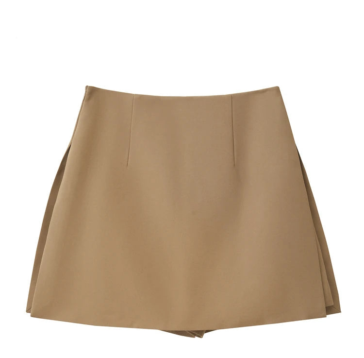 Minimalist Casual Shorts Skirts