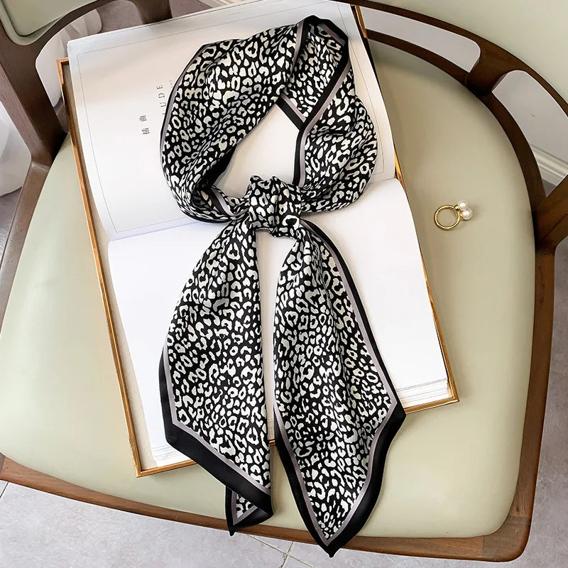 Long Silk Scarf Bag Tie