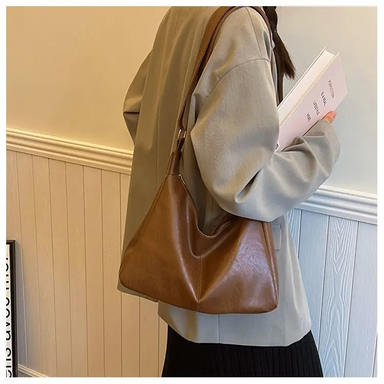 Leather Commuter Fashion Vintage Casual Tote Bag