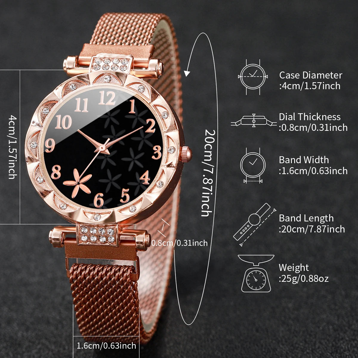 Quartz Watches Star Bracelet Set(Without Box)