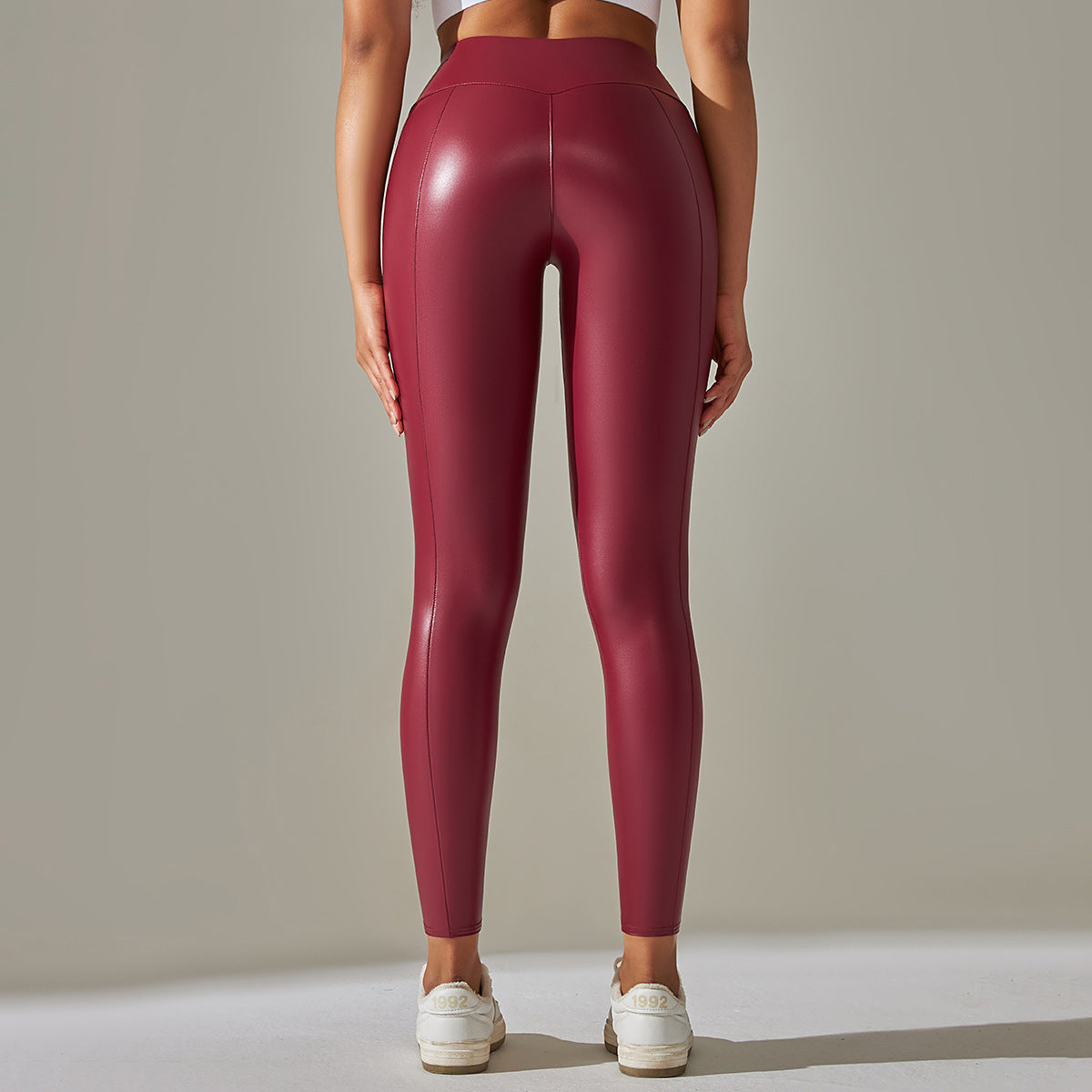 Women Sexy Skinny PU Leather Pants High Waist