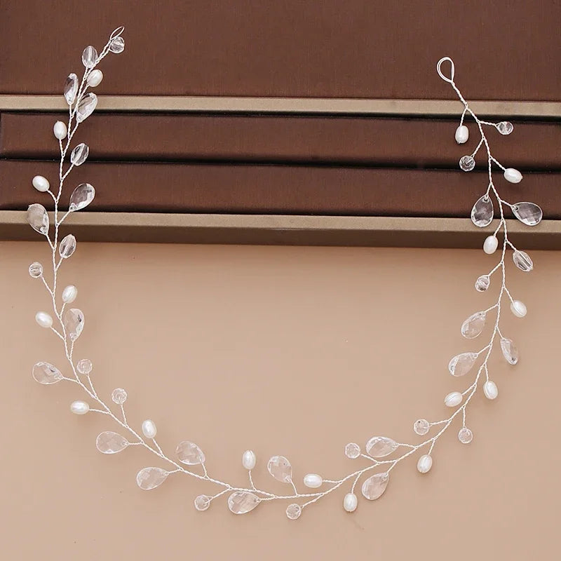 Bridal Pearl Headband Wedding Hair Accessories