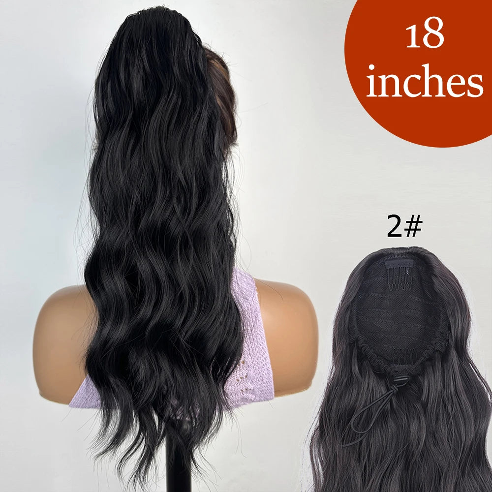 34inches Synthetic Ponytail Hair Extension