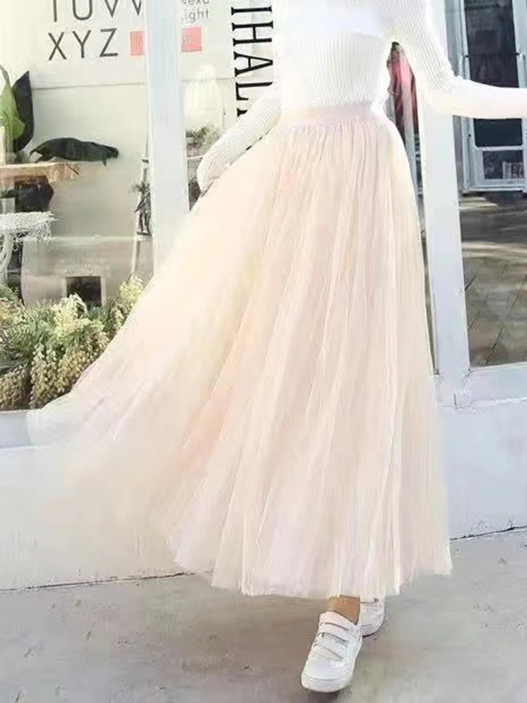 Chic High Waist Black Party Faldas