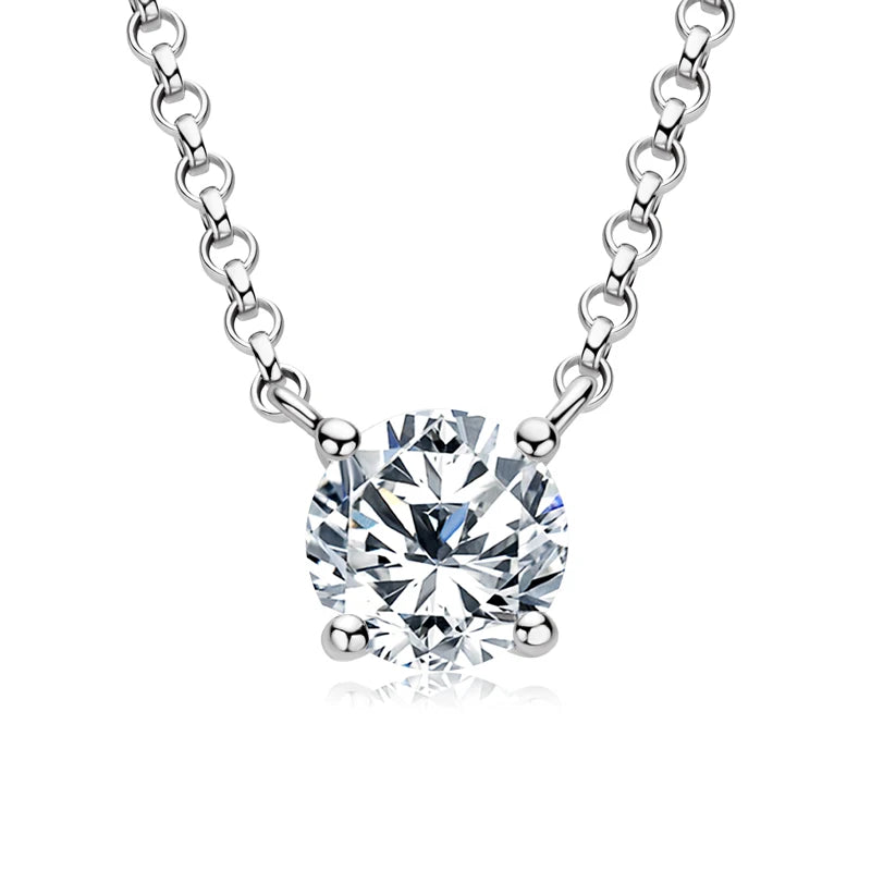 Original 3CT 1CT 2CT Moissanite Necklace