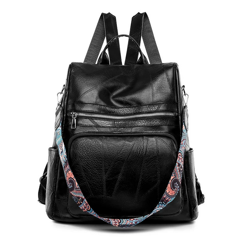 3-in-1 Women Backpacks Vintage Female Shoulder Bags