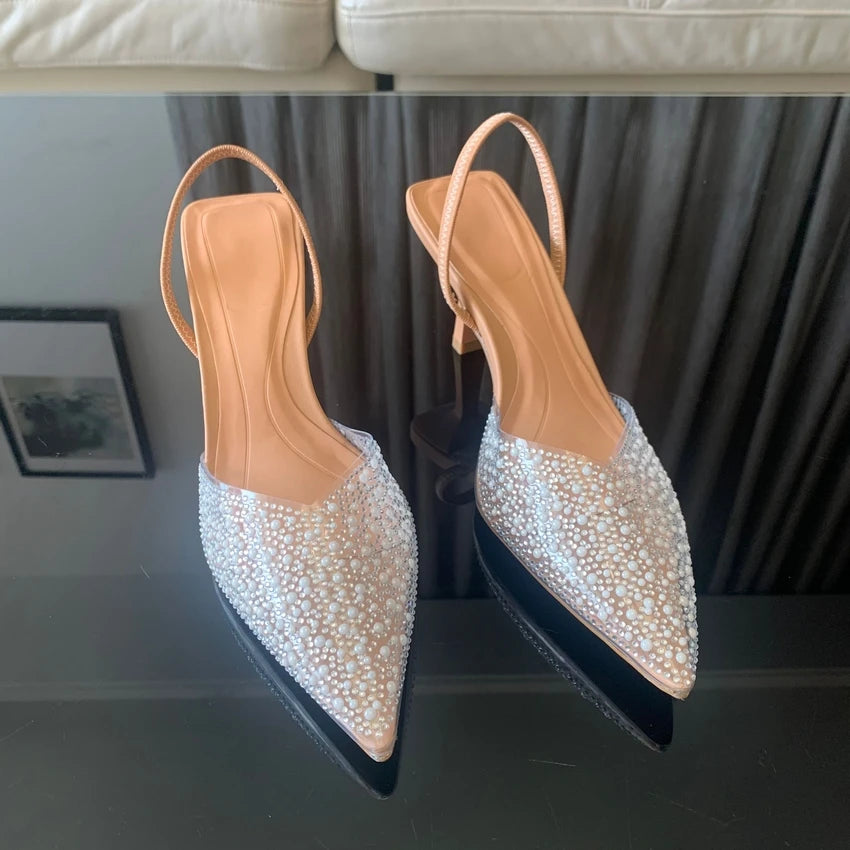 Pointed Toe High Heels Sandals