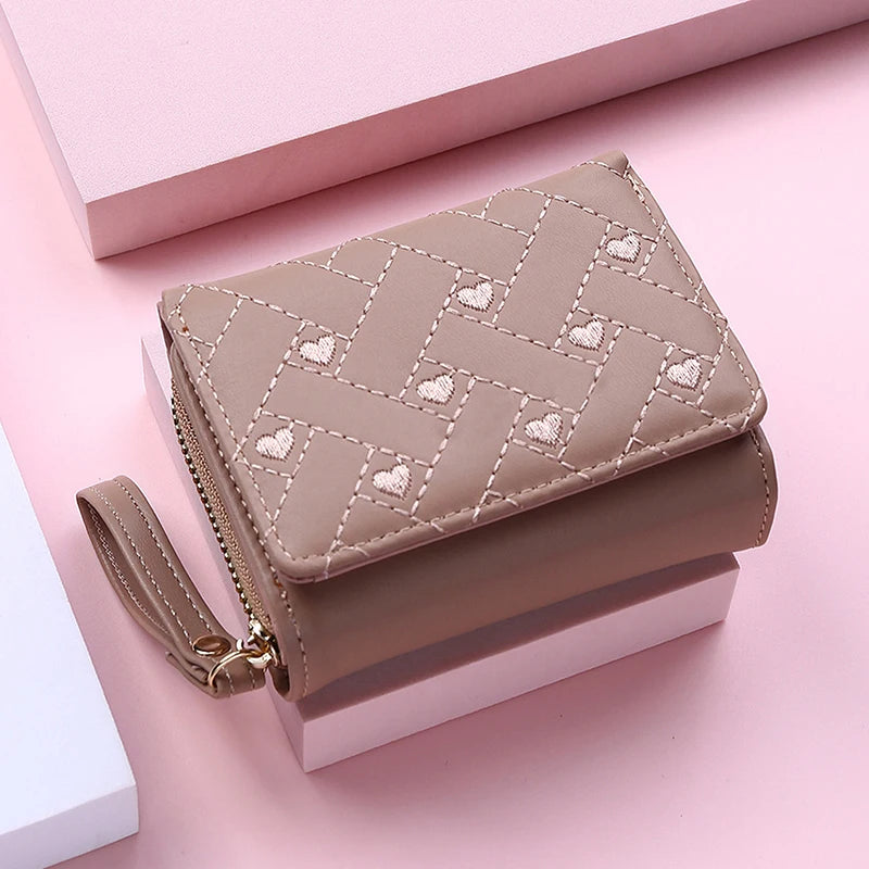 Women's Wallet Tri Fold Card Bag