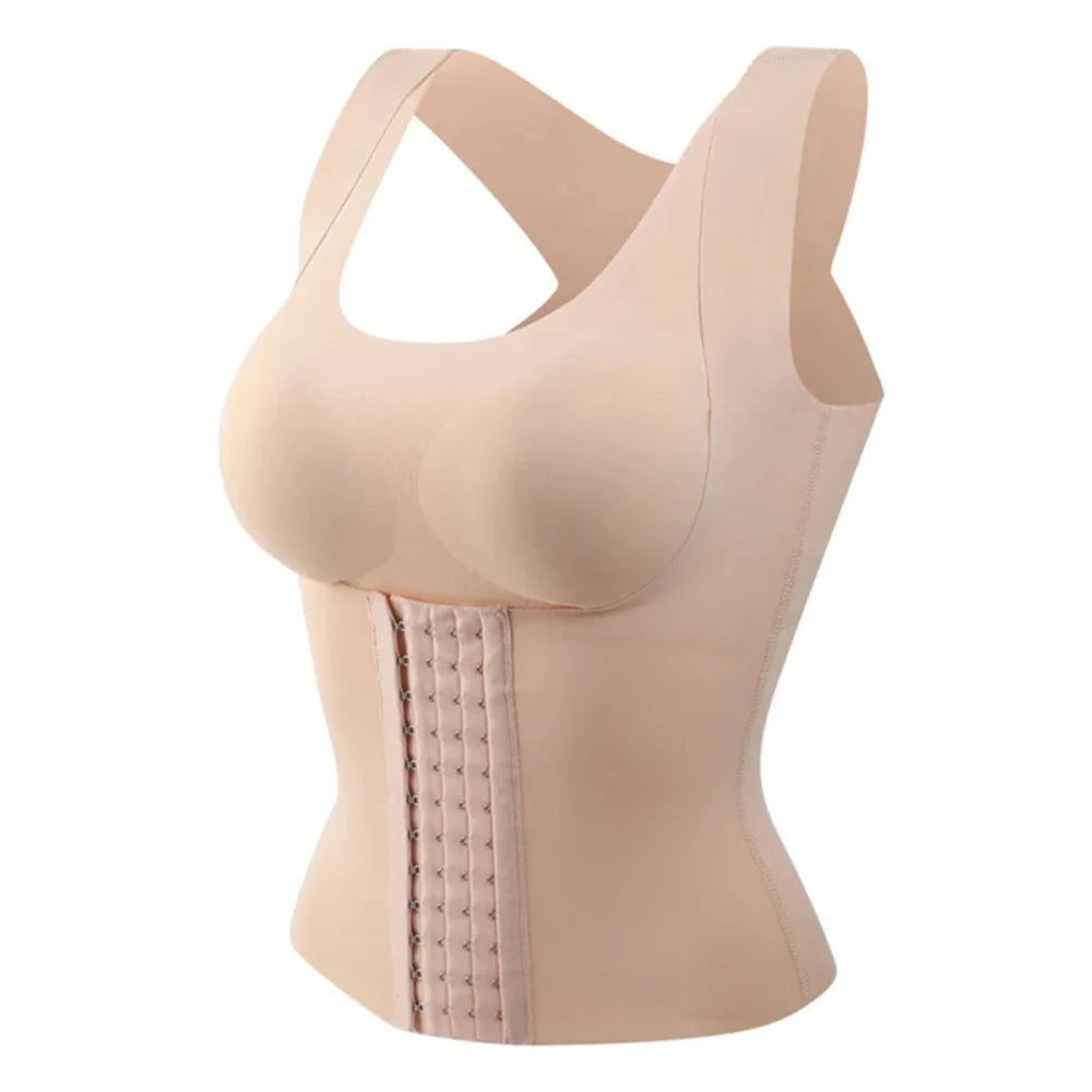 Women's 3 In 1 Waist Button Bra