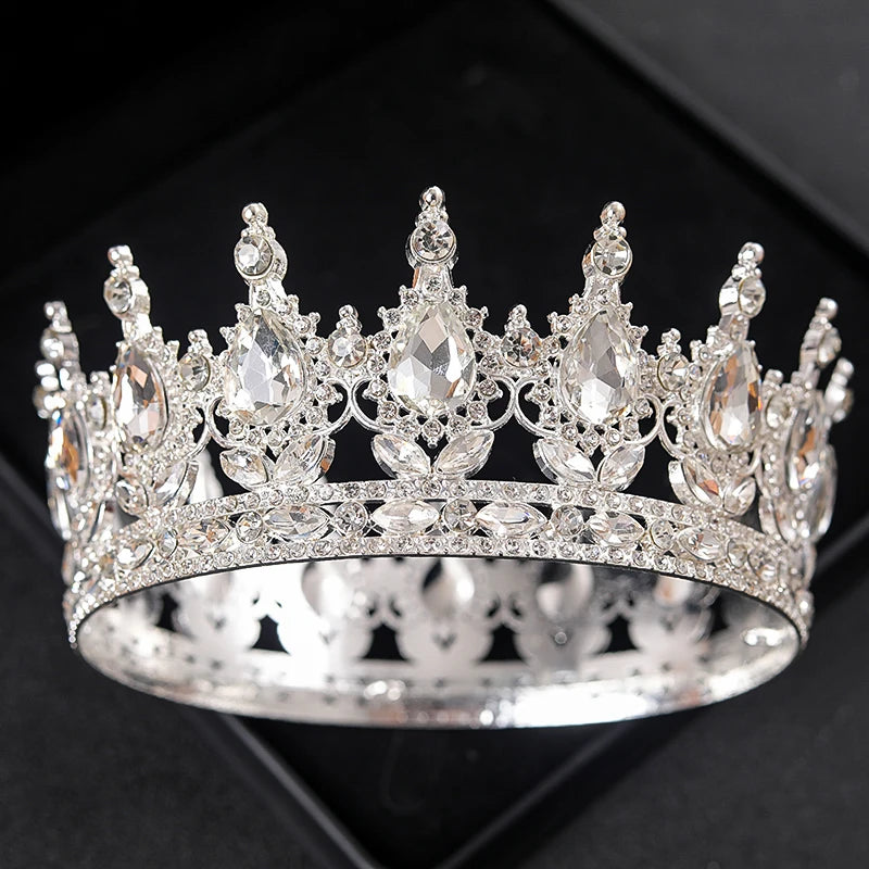 Baroque Round Wedding Crown