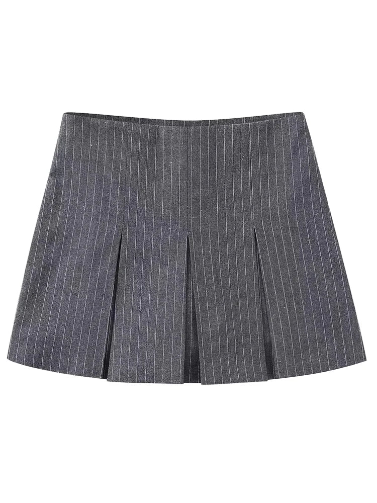 Striped Bermuda Shorts Woman Casual Mini Shorts