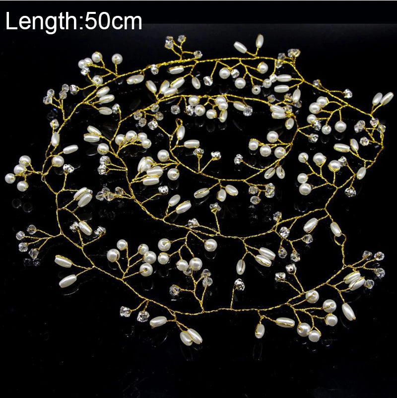 Crystal Pearl Bridal Tiaras Accessories