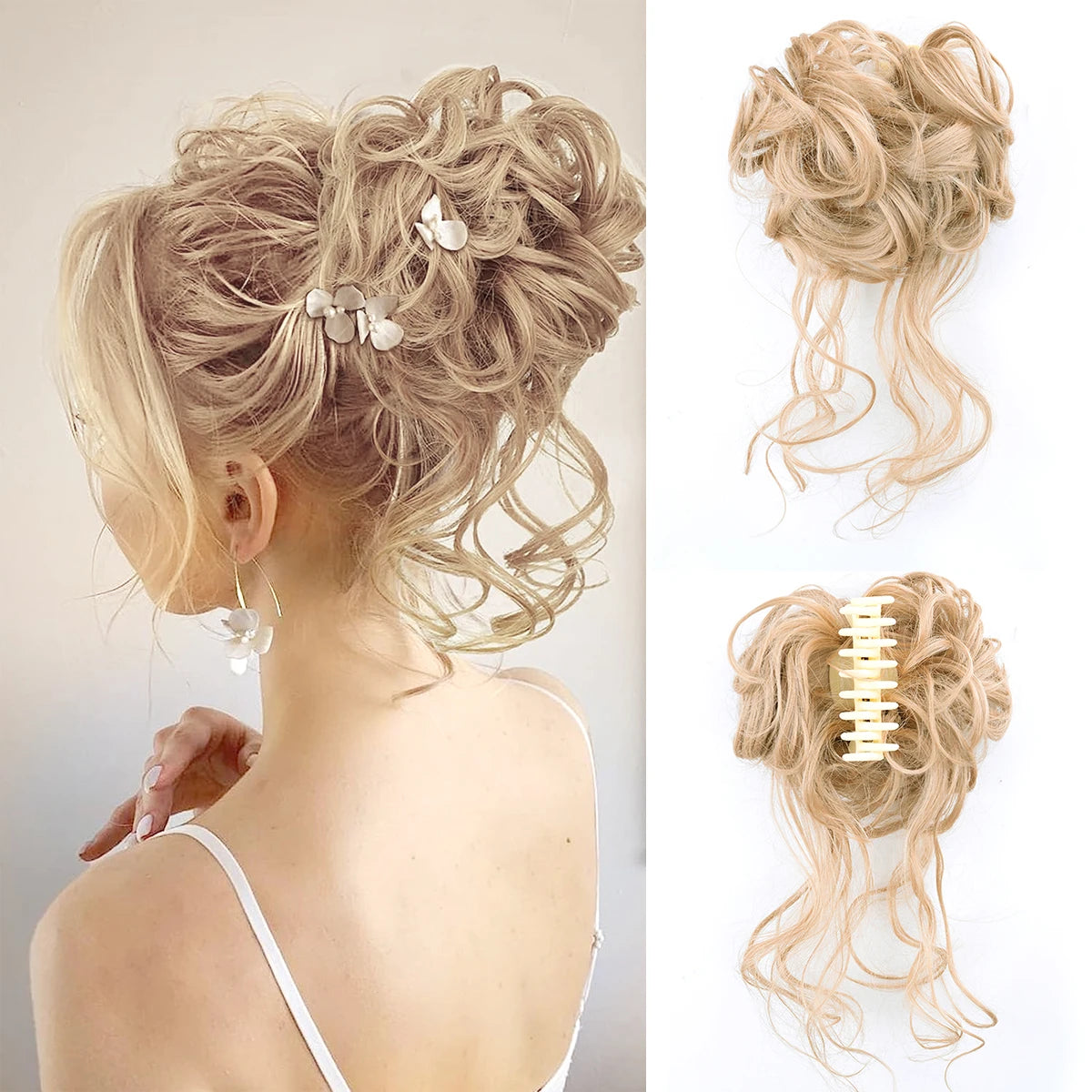 Hair Bun Clip In Ponytail Hair Extensions