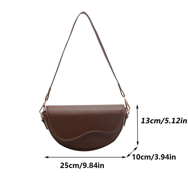 Small Saddle Shoulder Crossbody Bag
