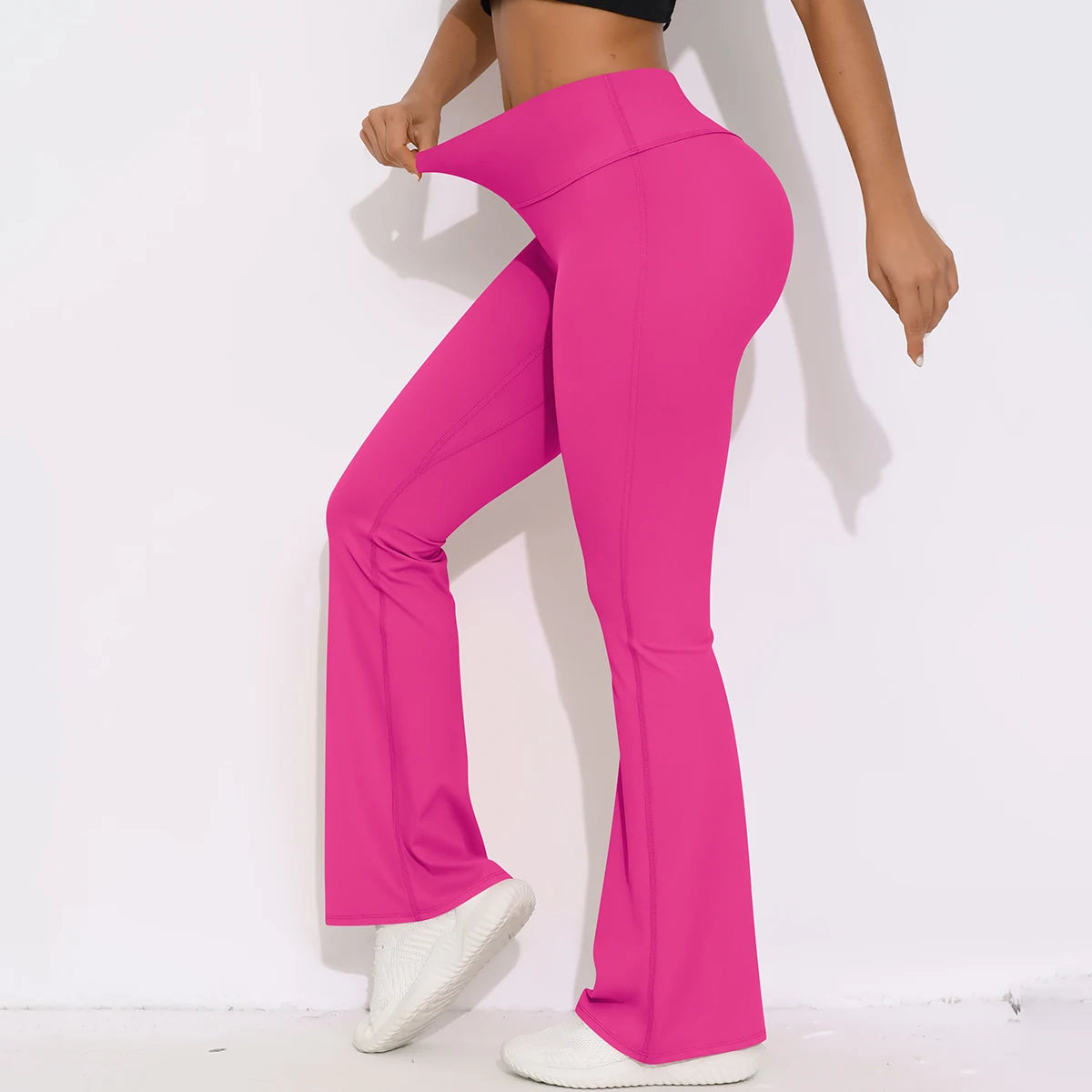 Women Yoga Bell-bottoms Tight Scrunch Butt Lifting Leggings