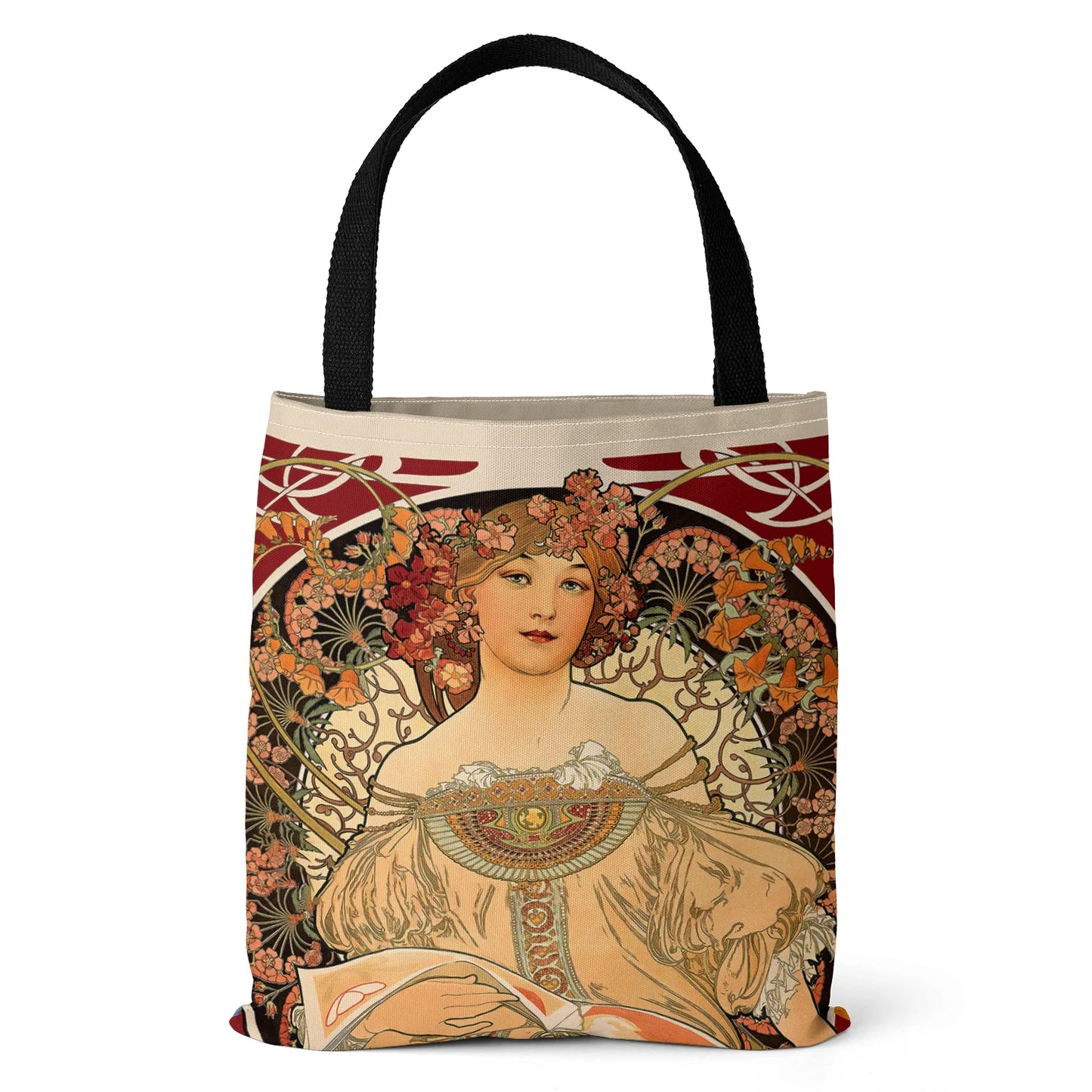 Mucha Series Digital Printed Canvas Bag