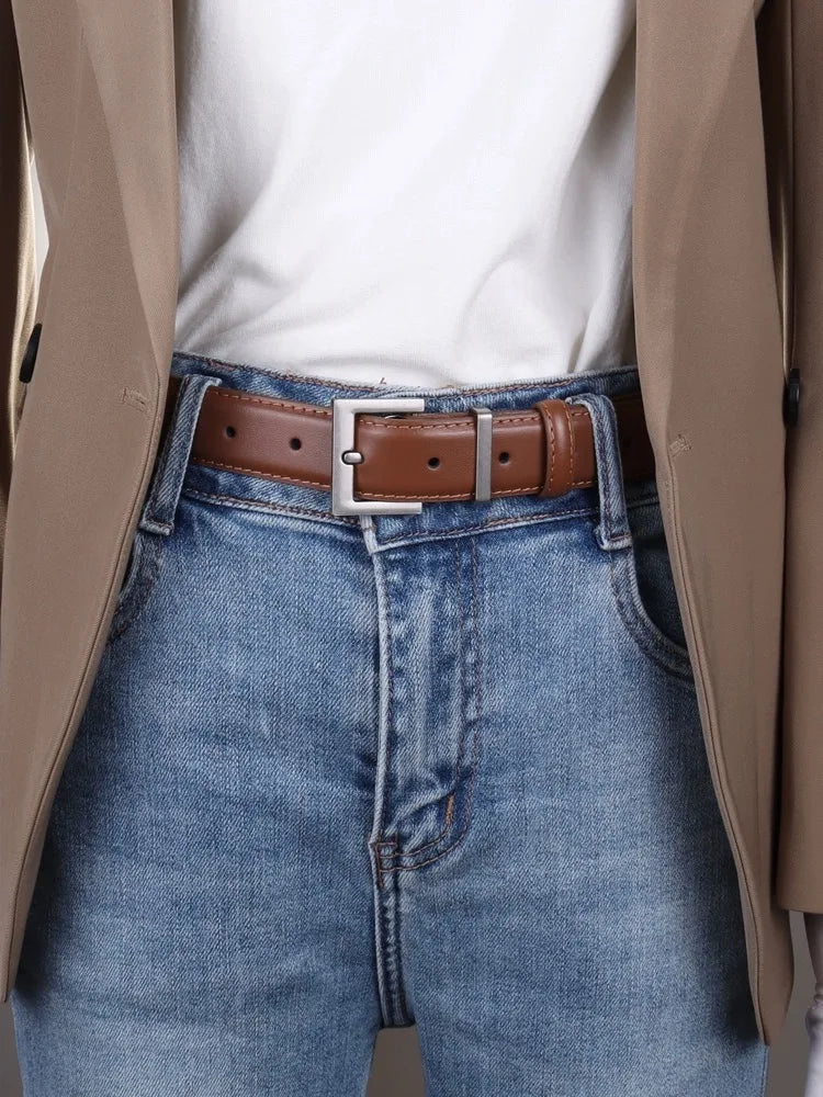 Double Genuine Leather Belt