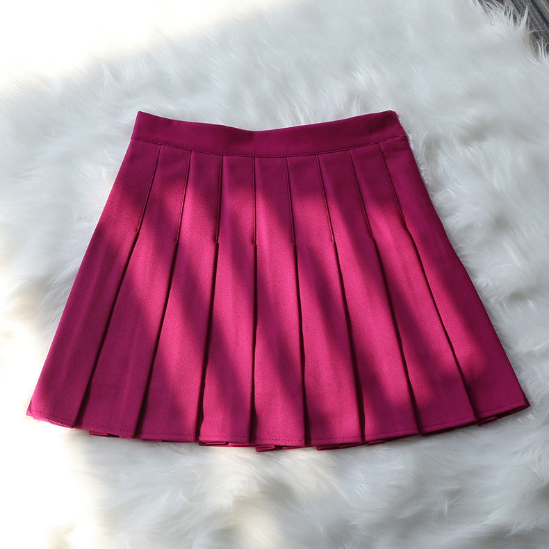 High Waist A-Line Short Skirt