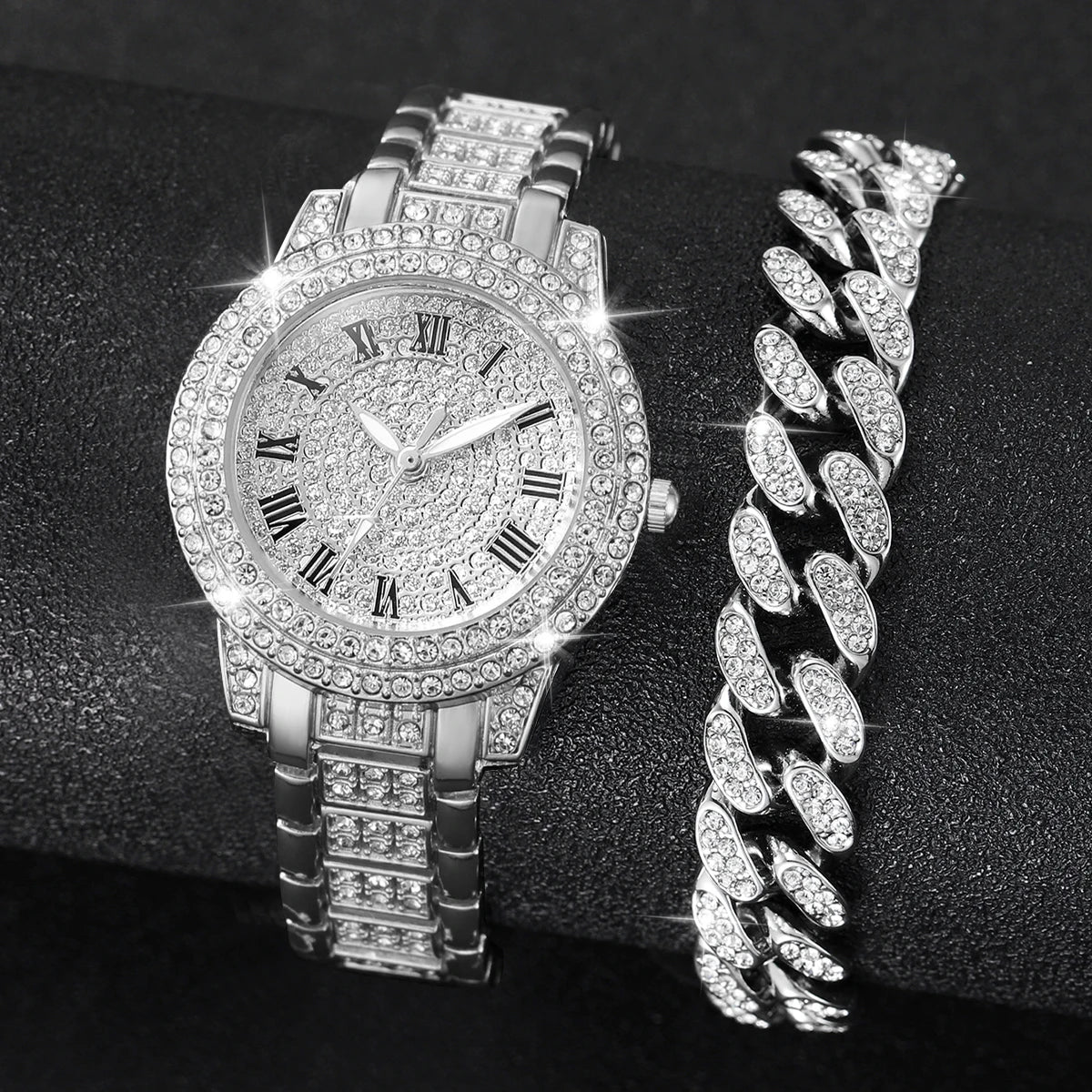Rhinestone Womens Bracelet Watches