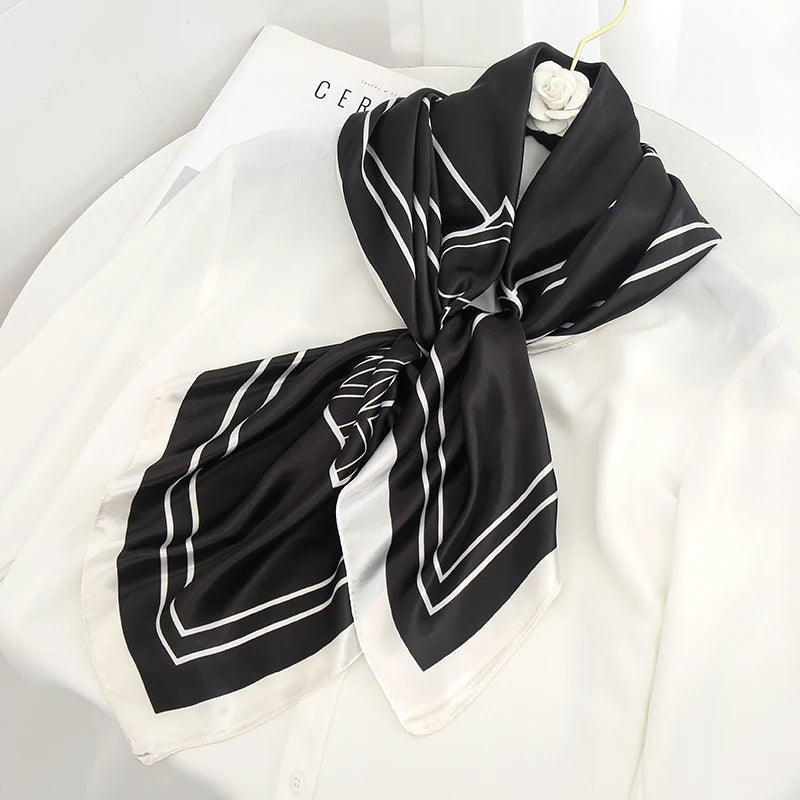 Silk Satin Square Scarf