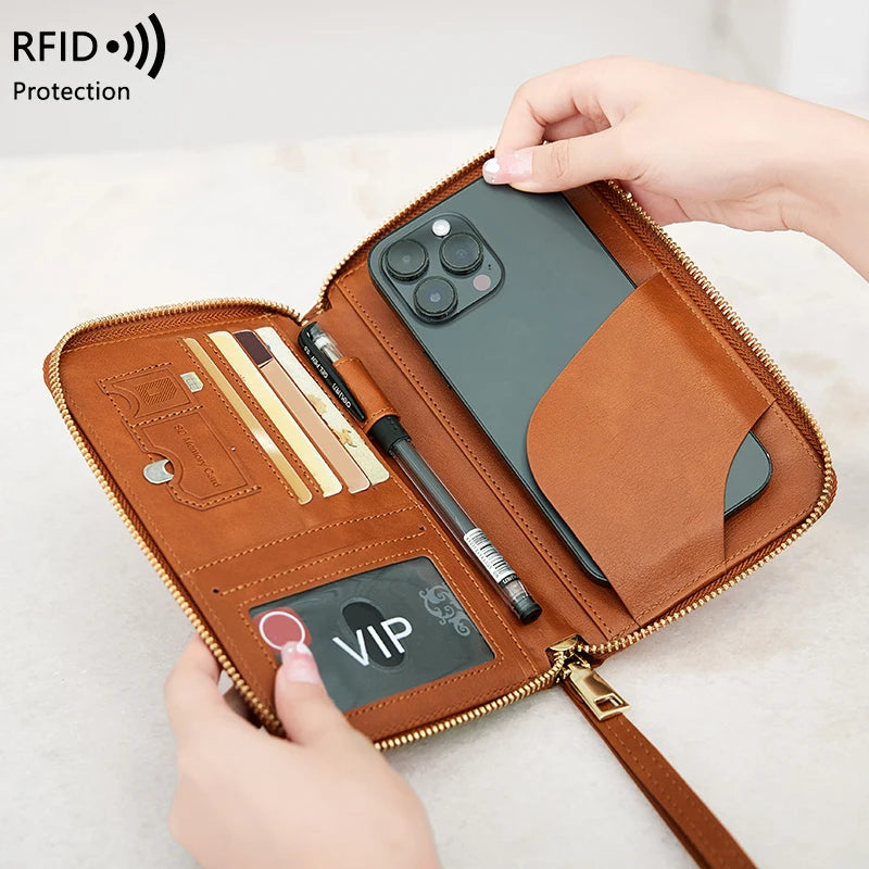 Blocking Passport Holder, Travel Wallet, Ticket, Credit Card Bag