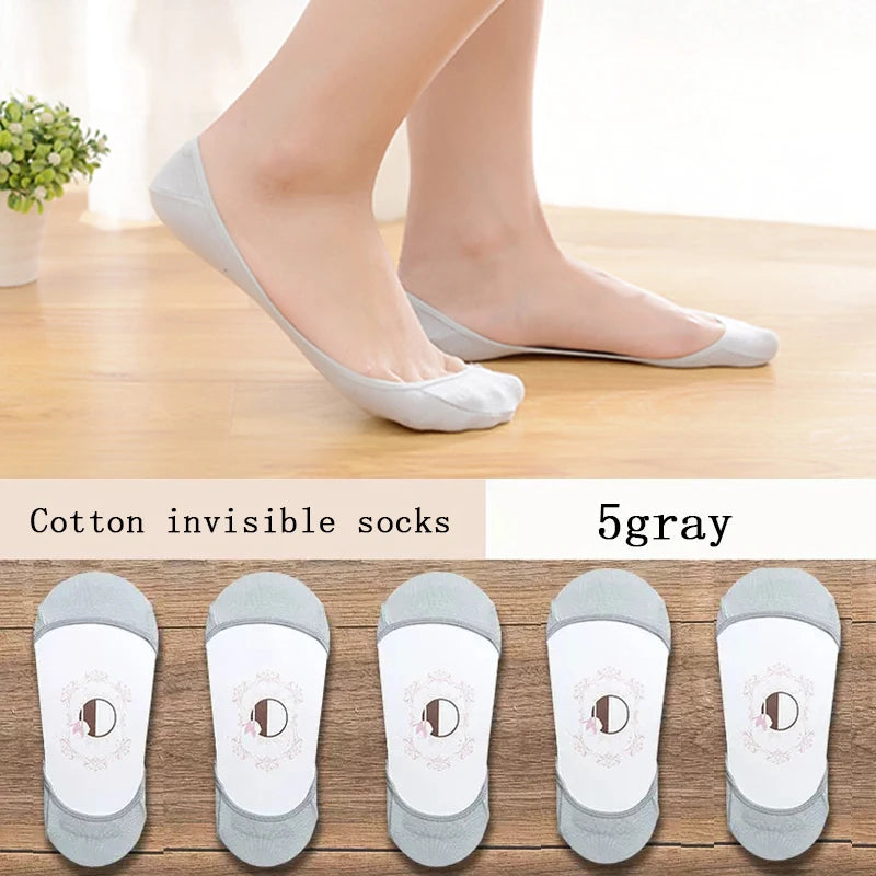 women's Super Invisible For High Heels Boat Socks