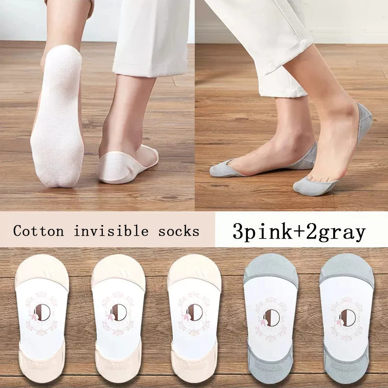 women's Super Invisible For High Heels Boat Socks
