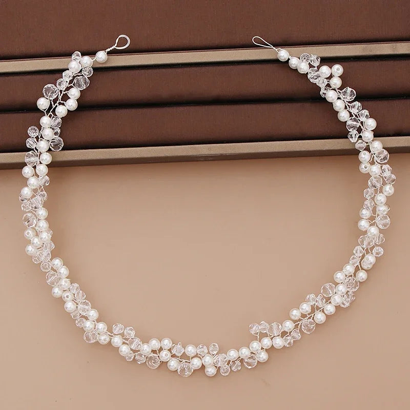 Bridal Pearl Headband Wedding Hair Accessories