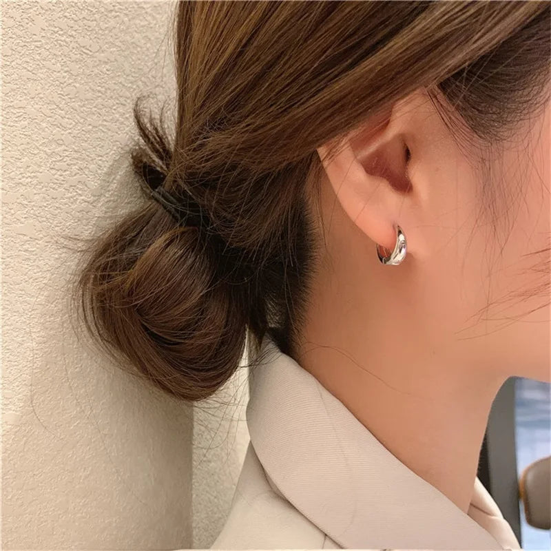 Metal Hoop Earrings