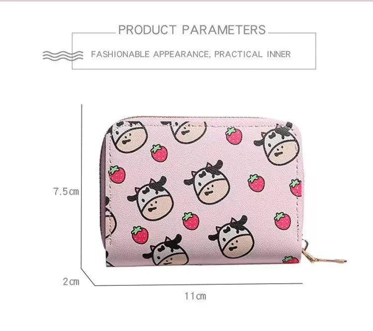 Cute Cow Pattern Coin Purse