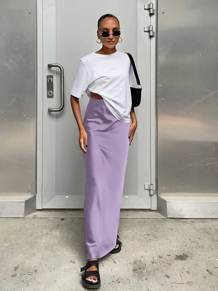 Slim High Waist Skirts Women