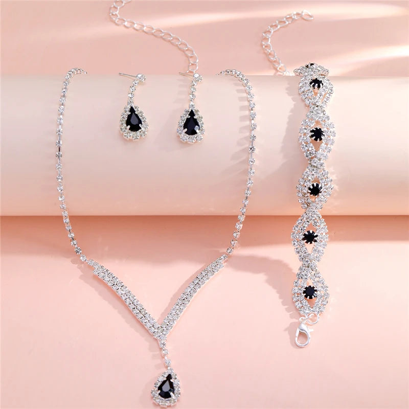 Rhinestone Bride Jewelry Set