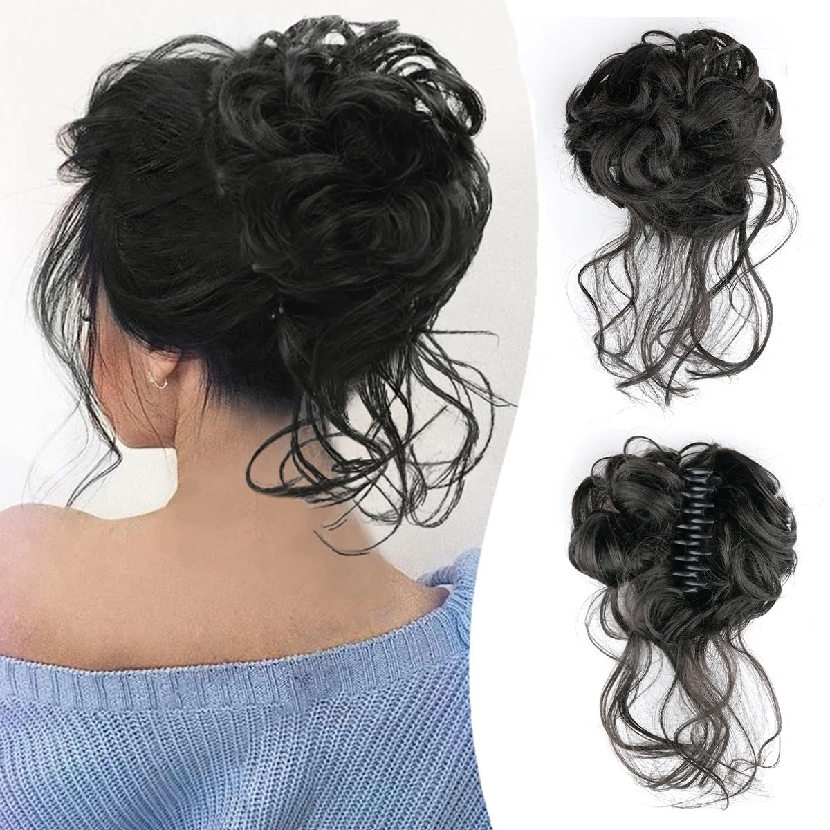 Hair Bun Clip In Ponytail Hair Extensions