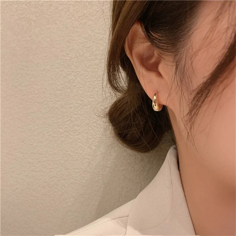 Metal Hoop Earrings