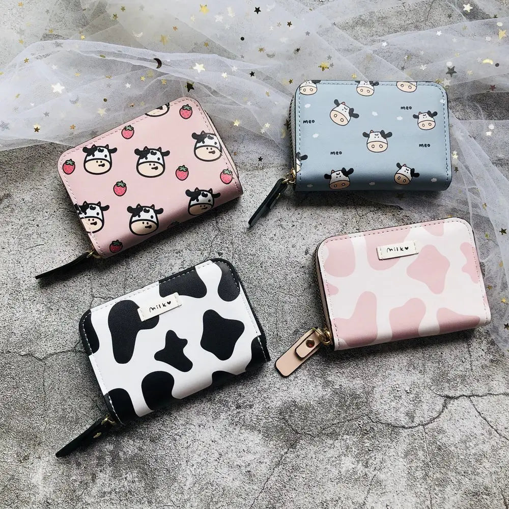 Cute Cow Pattern Coin Purse