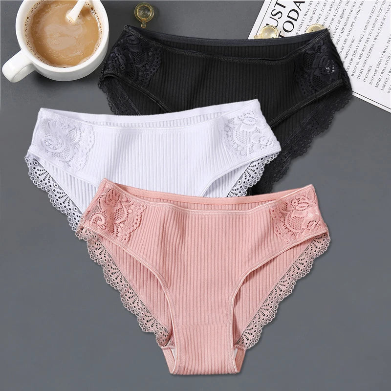 3Pcs/set Women Cotton Panties