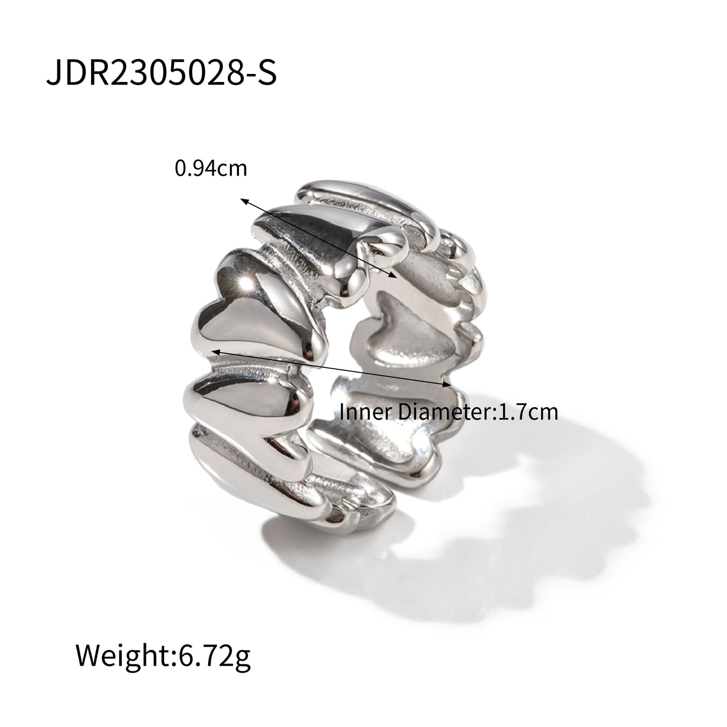 Imitation Pearl Stainless Steel Ring