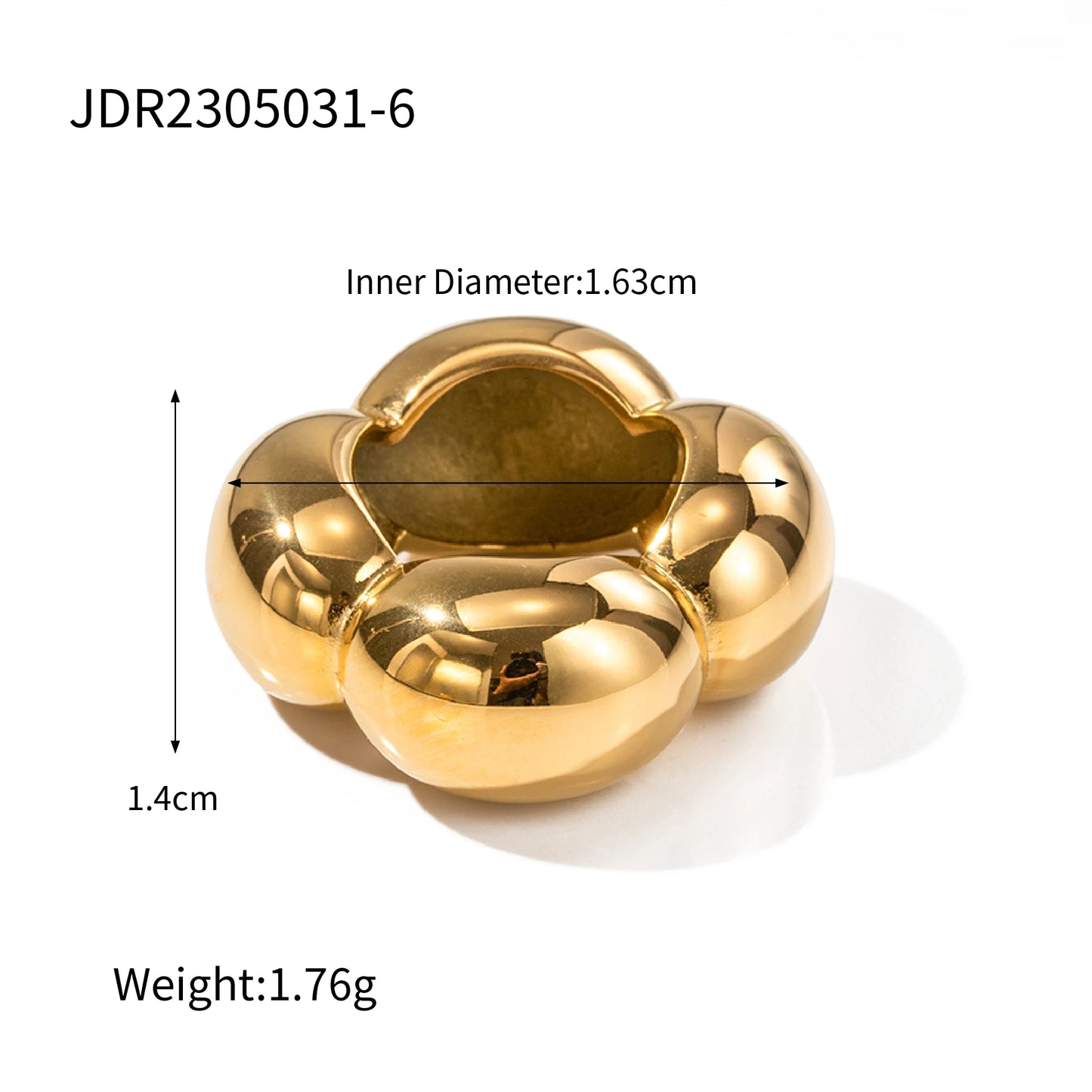 Imitation Pearl Stainless Steel Ring