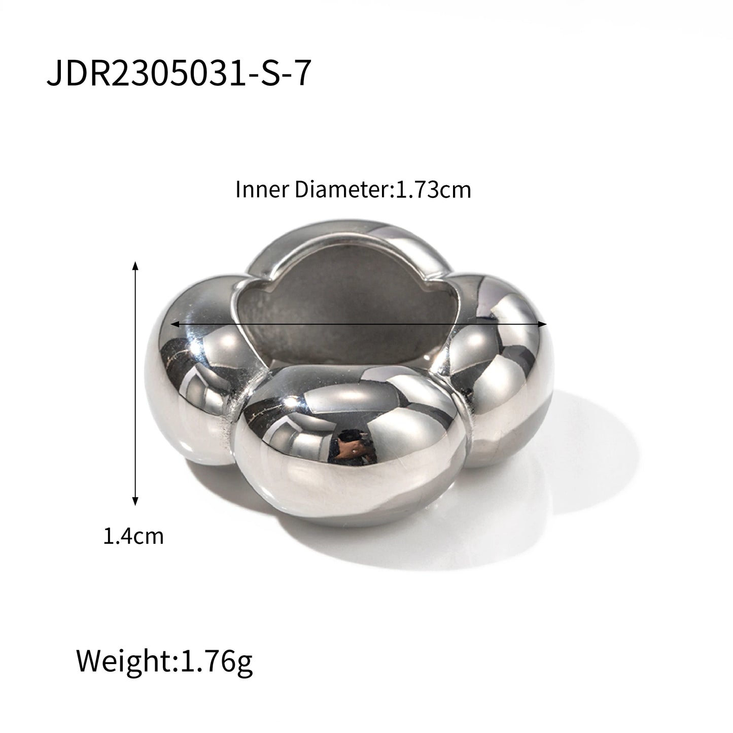 Imitation Pearl Stainless Steel Ring