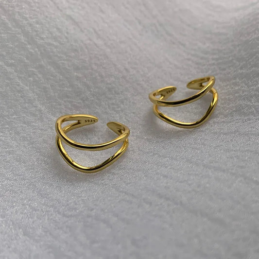 Double-layered Curve Ring